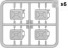 MiniArt 24013 PLASTIC CANS 20L SET 1/24